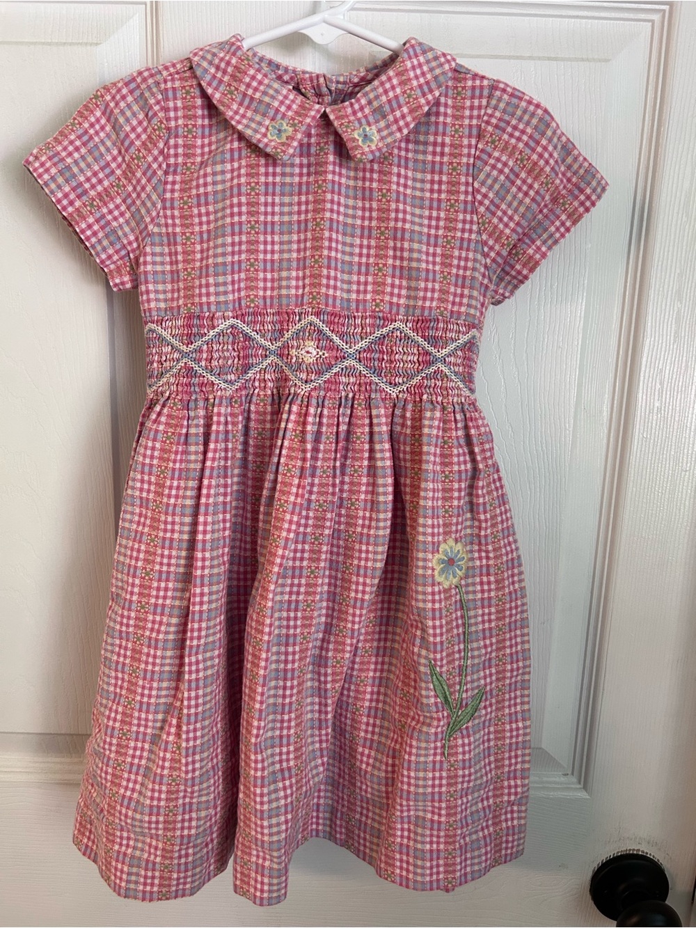 Vintage Smocked Bundle Toddler Girls Dresses 2T - Picture 4 of 16